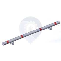 Колесоотбойник металлический КМ-2000/108х3 прямой на ножках