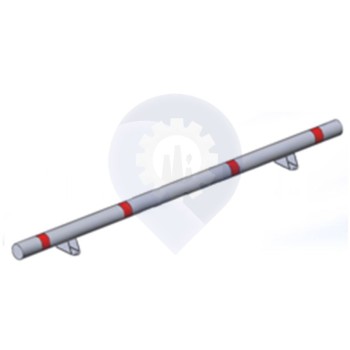 Колесоотбойник металлический КМ-2000/108х3 прямой на ножках