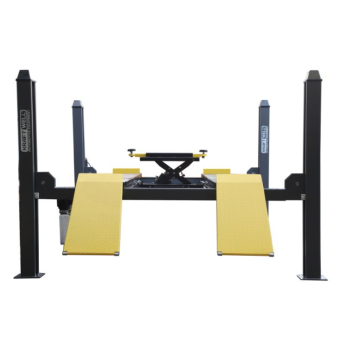 Подъемник четырехстоечный 4 тонны KraftWell KRW4WL, электрогидравлический, для сход-развала, 380В