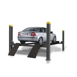 Подъемник четырехстоечный 4 тонны KraftWell KRW4FPL, электрогидравлический, для слесарных работ, 380В