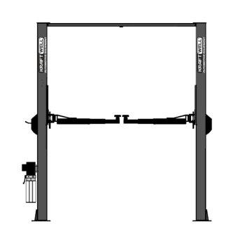 Подъемник двухстоечный автомобильный 4 тонны KraftWell KRW4ELH2/220, электрогидравлический, 220В