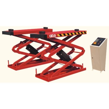 Ножничный (двойные ножницы короткая платформа) напольный подъемник,  3 т. S320