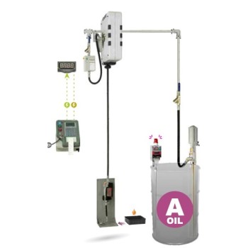 Автоматизированная стационарная cистема раздачи и учета масла, на 1 рабочее место HPMCO-01