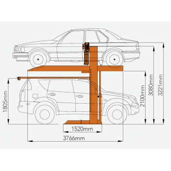Парковочный электрогидравлический подъемник Hydro-Park