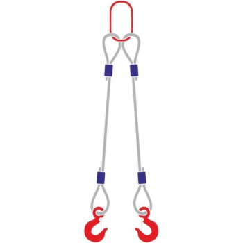 Строп канатный с 2 крюками 20Тх5М