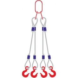 Строп канатный с 4 крюками 20Тх5М