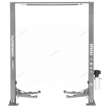 Подъемник 380V 2х стоечный 4т с верхней синхронизацией, H=3,6 м (серый)