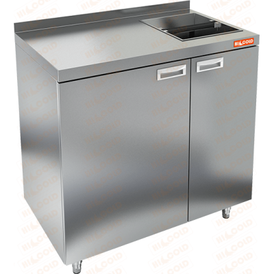 Стол для кофемашин с бортом HICOLD НБМКМ-10/7Б