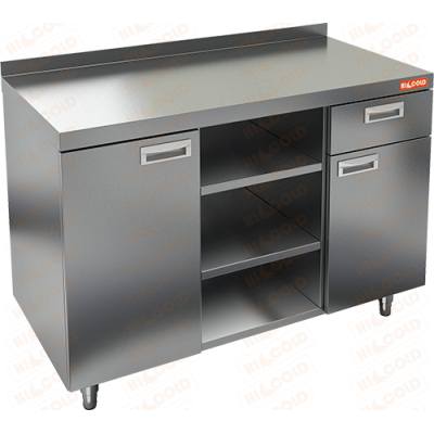 Стол для кофемашин с бортом HICOLD НБМКМ-12/6Б