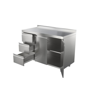 Стол АТЕСИ СТ-С-1-1300.700-02-Р-3Л (СТ-3/1300/700 с ящиками)