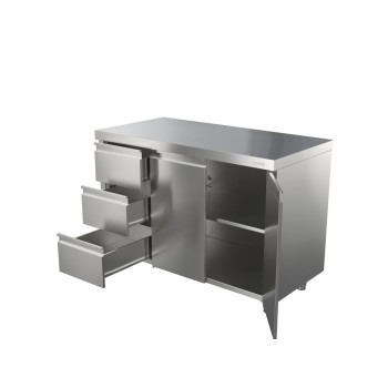 Стол АТЕСИ СТ-С-1500.700-02-Р-3Л (СТ-2/1500/700 с ящиками)