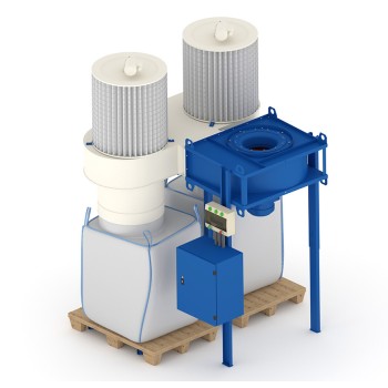 Мини-центральная система аспирации , фильтроциклоны ФЦ-8000