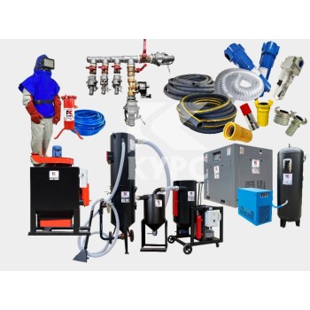 Комплект пескоструйного оборудования для обитаемой камеры Курс КДО серии PL