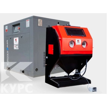 Пескоструйная камера КСО-110 напорного типа + компрессор