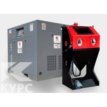 Пескоструйная камера КСО-80 напорного типа + компрессор