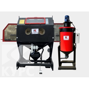 Пескоструйная камера PST-КСО-110-Н-ФВ-М, загрузка боковая с 2-x сторон