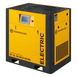 Винтовой компрессор ET-Compressors SL 15-08 D VS PM (IP23) без муфты с частотным регулированием производительности и двигателем на постоянных магнитах