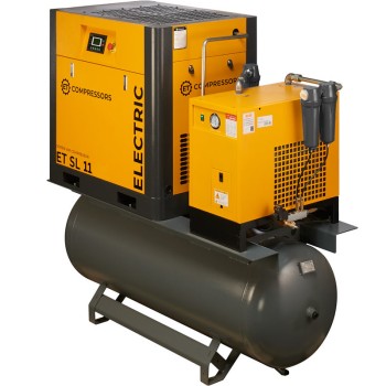 Винтовой компрессор ET-Compressors SL 11-08-500 ES (IP55) на ресивере с осушителем Винтовой компрессор ET-Compressors SL 11-08-500 ES (IP55) на ресивере с осушителем