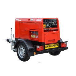Дизельный двухпостовой сварочный генератор SHINDAIWA DGW400DMK/RU
