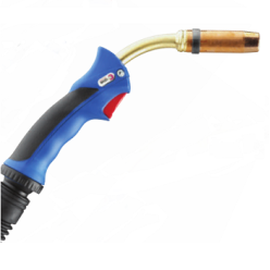 Горелка для полуавтоматичской сварки Abicor Binzel MB 401 D с жидкостным охлаждением, длиной 3 метра и евро-разъемом