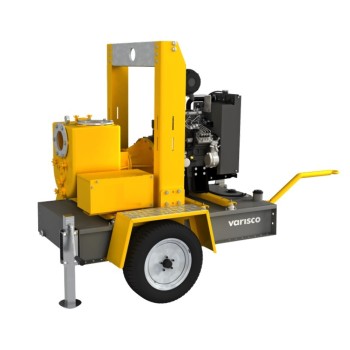 Дизельная грязевая мотопомпа Varisco VAR 8-300 FZD52 G10 TRAILER
