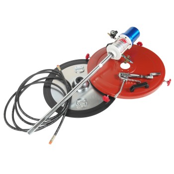 НАГНЕТАТЕЛЬ СМАЗКИ (СОЛИДОЛОНАГНЕТАТЕЛЬ) ПНЕВМАТИЧЕСКИЙ 200Л, 30Г/ХОД, ШЛАНГ 6М JTC