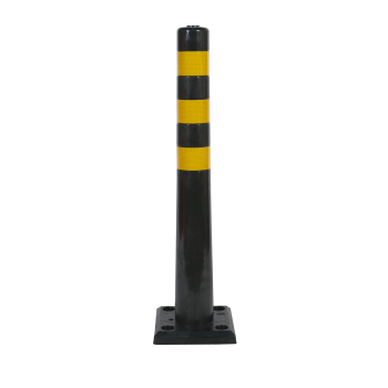 Столбик гибкий черный 750 мм с квадратным съемным основанием