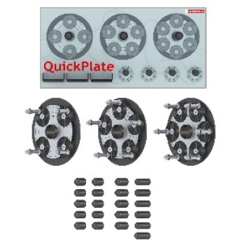 Набор (3шт) фланцевых адаптеров Quick Plates для 4-х, 5-и, и 6-и крепежных отверстий Набор (3шт) фланцевых адаптеров Quick Plates для 4-х, 5-и, и 6-и крепежных отверстий